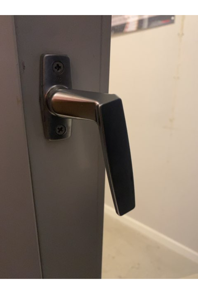 Terrassedør hvid plastik..